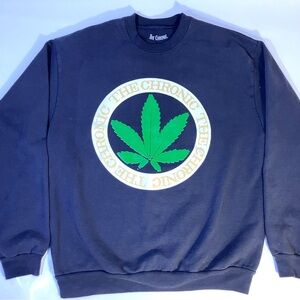 Vintage Black Dr Dre The Chronic Deez Nuuuts Thick Sweater Large Men Marijuana